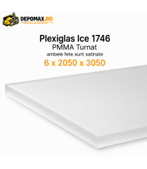 Plexiglas Ice 1746 PMMA turnat satinat 6 x 2050 x 3050 mm